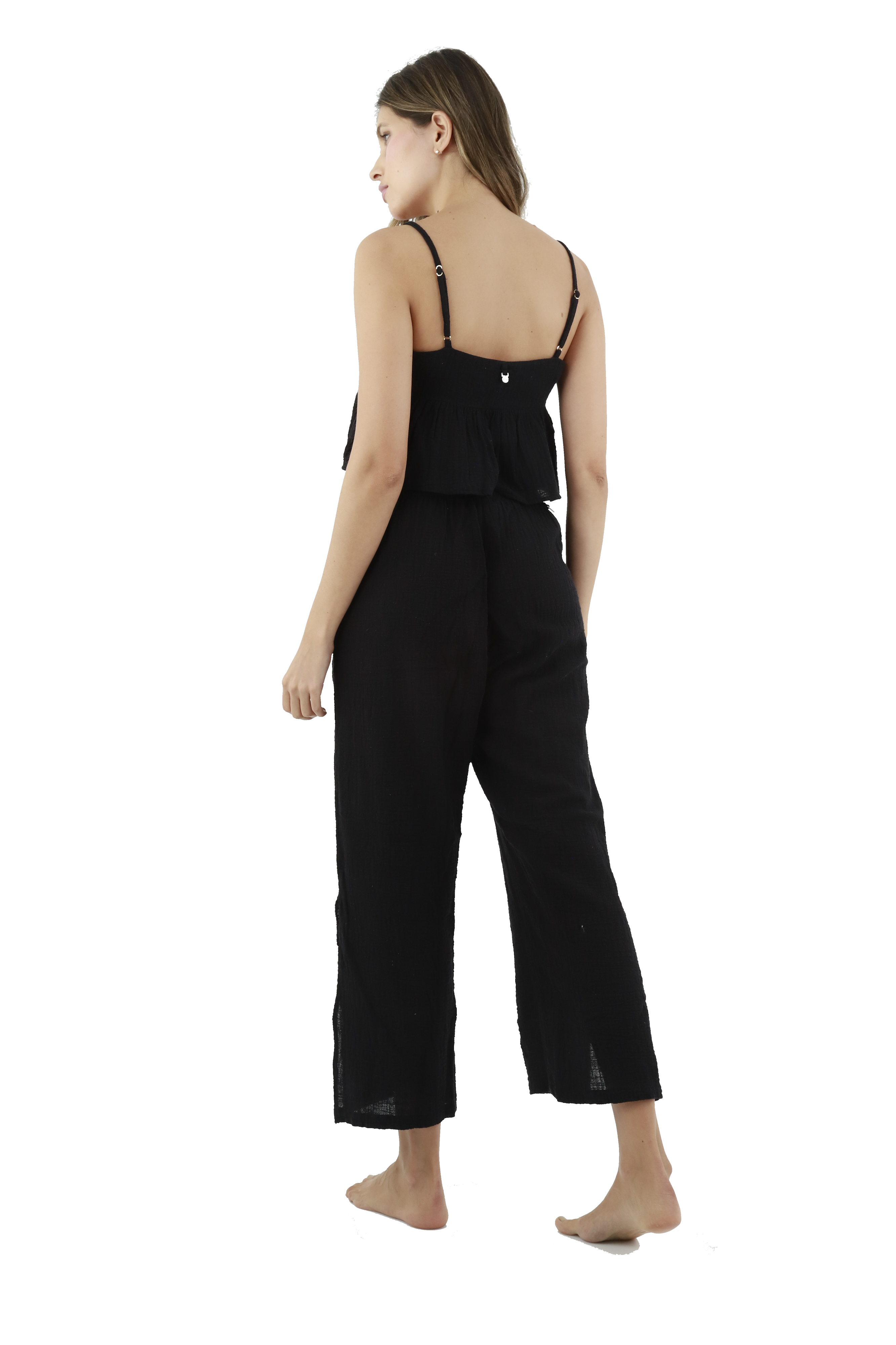 Black Cotton Pants
