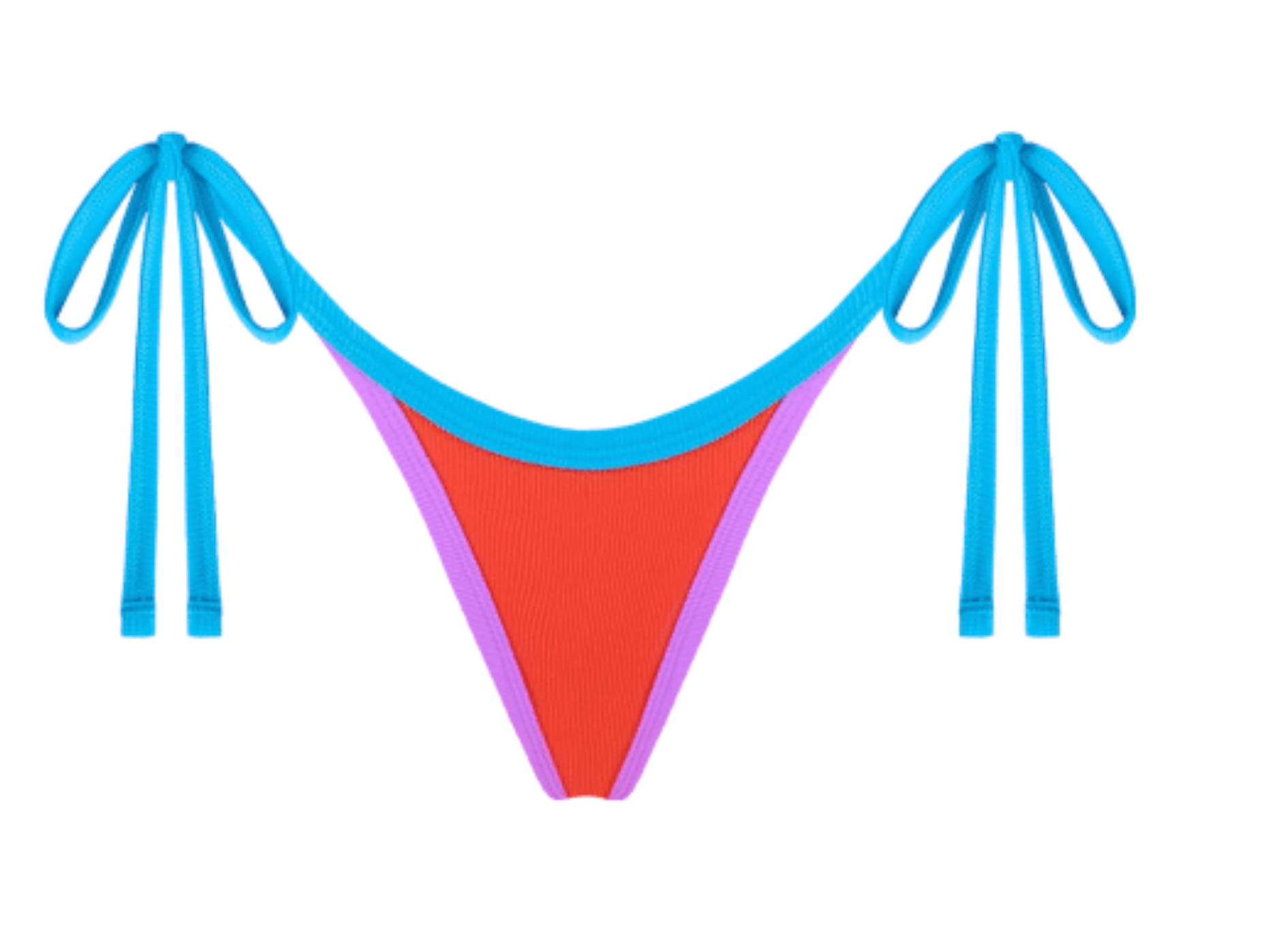 Colorful tie side bikini bottom