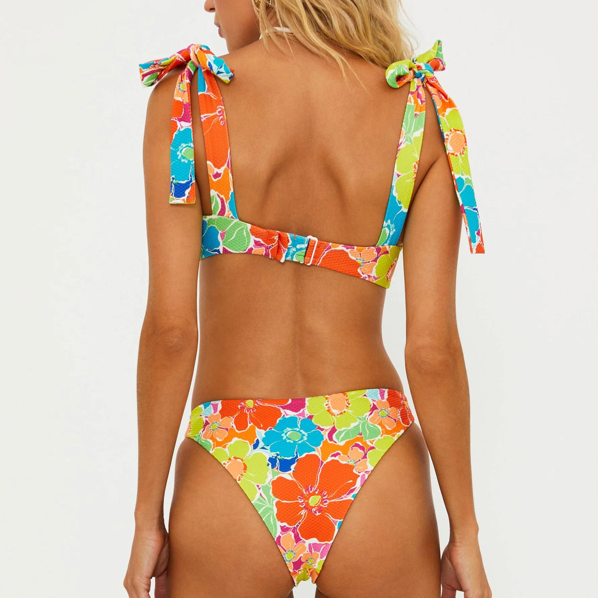 Bright Floral Print Bottom – Xandra Swimwear