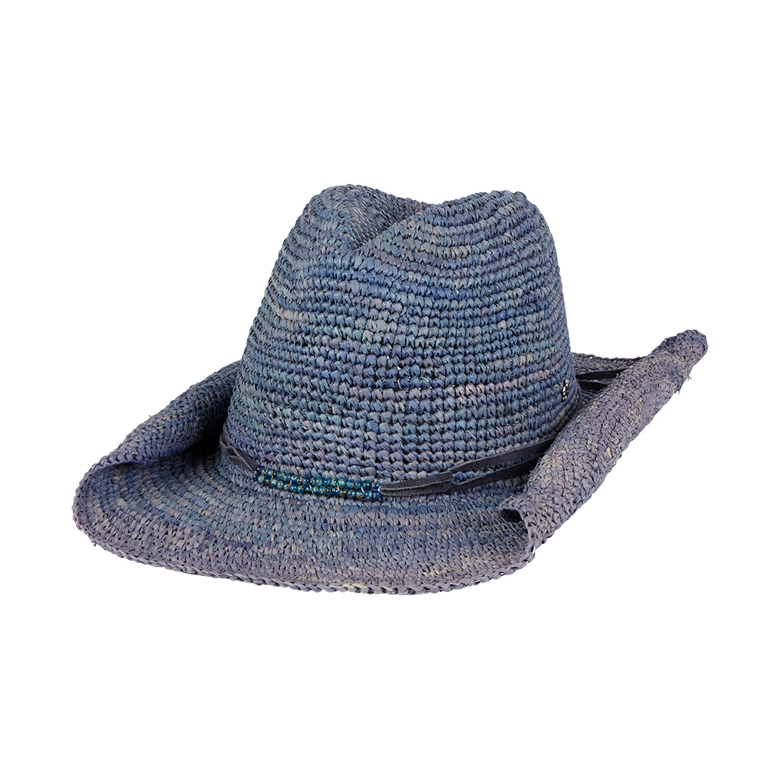Crochet Raffia Cowboy Hat