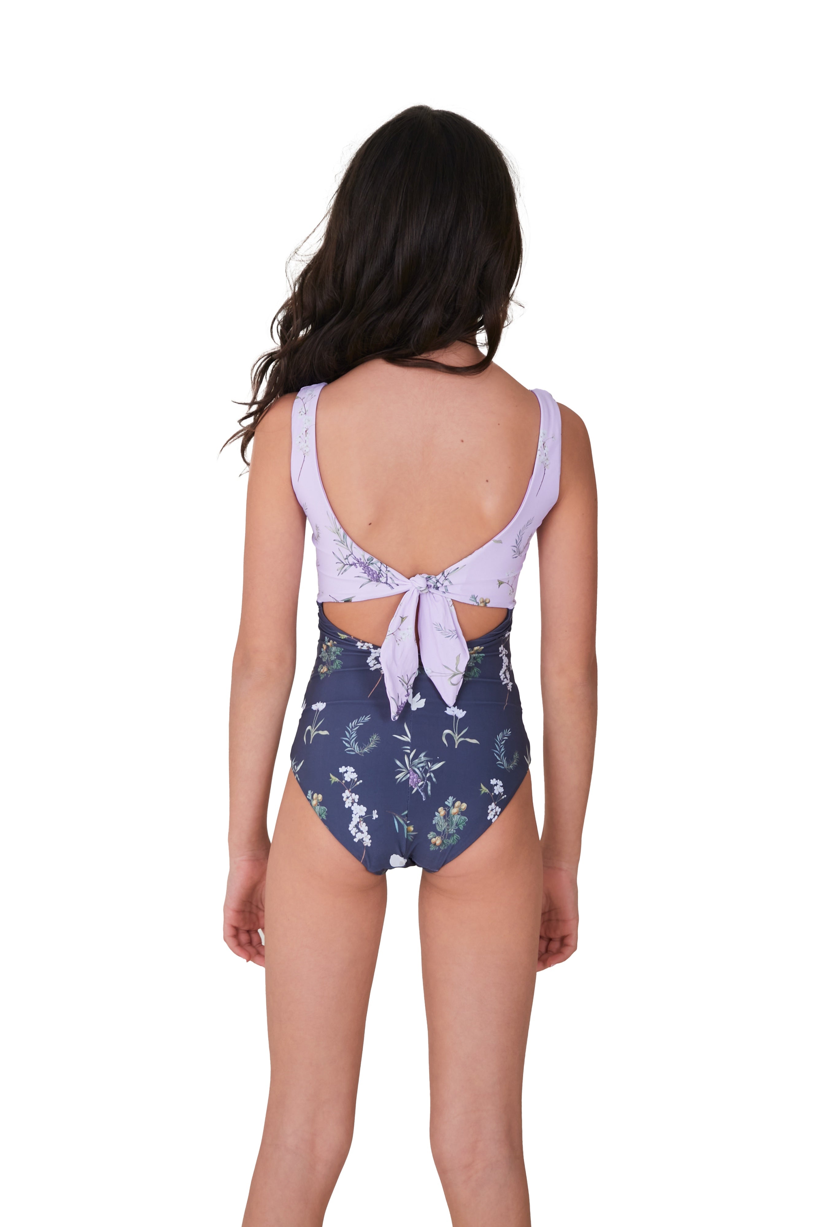 Girls' cutout one piece