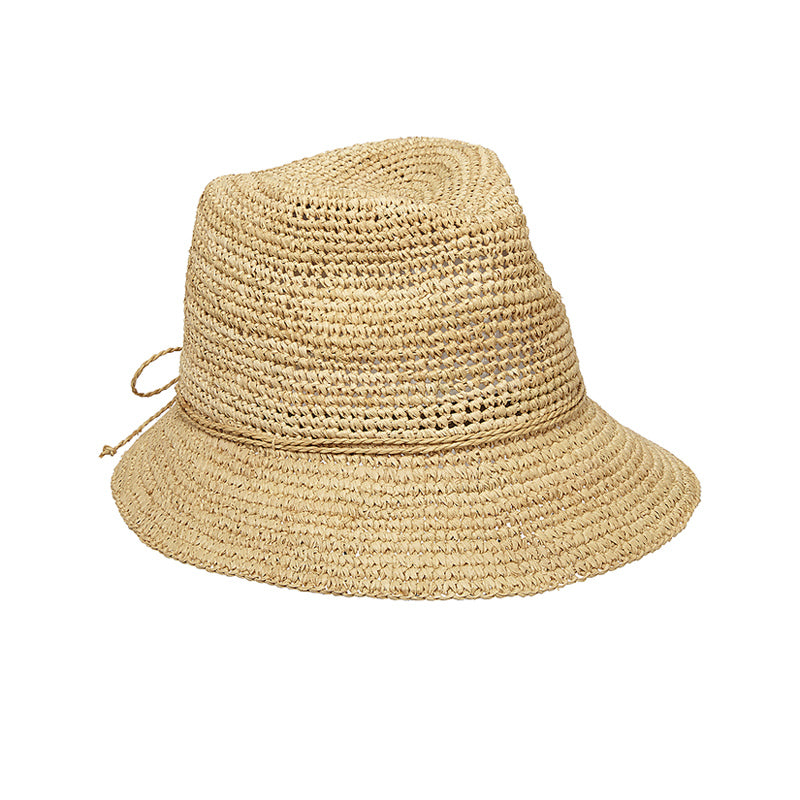 Hand Crochet Raffia Bucket Hat
