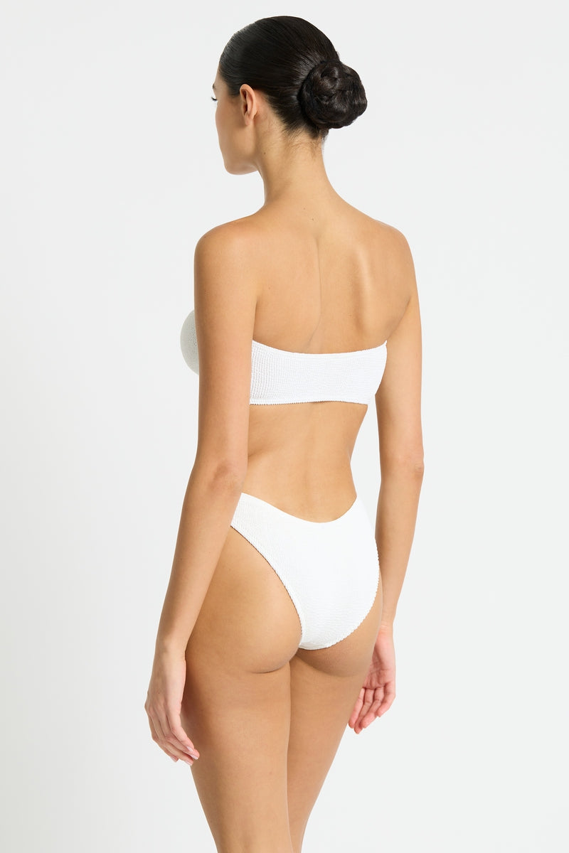 White Crinkle One Size Bottom