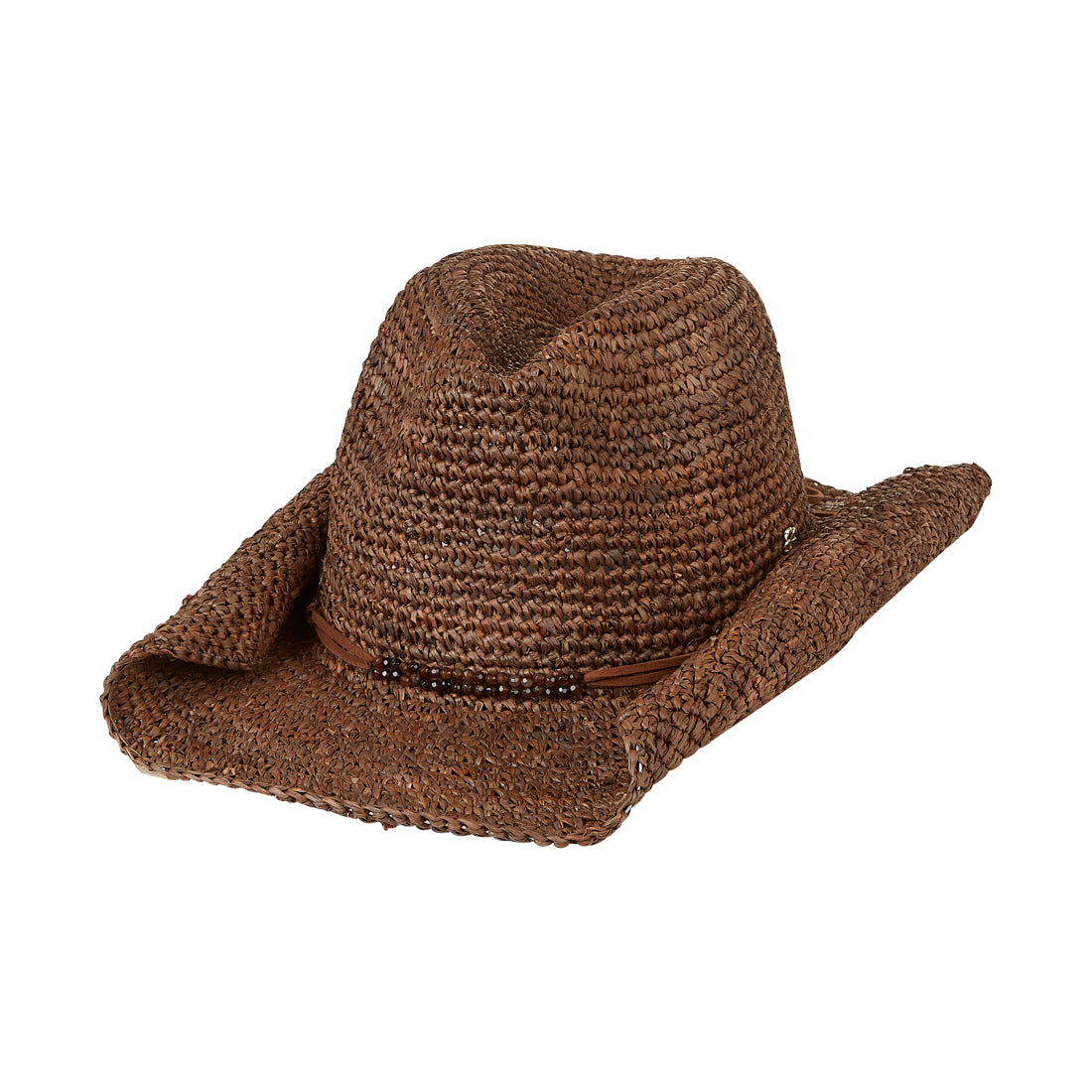 Adjustable brown cowboy hat