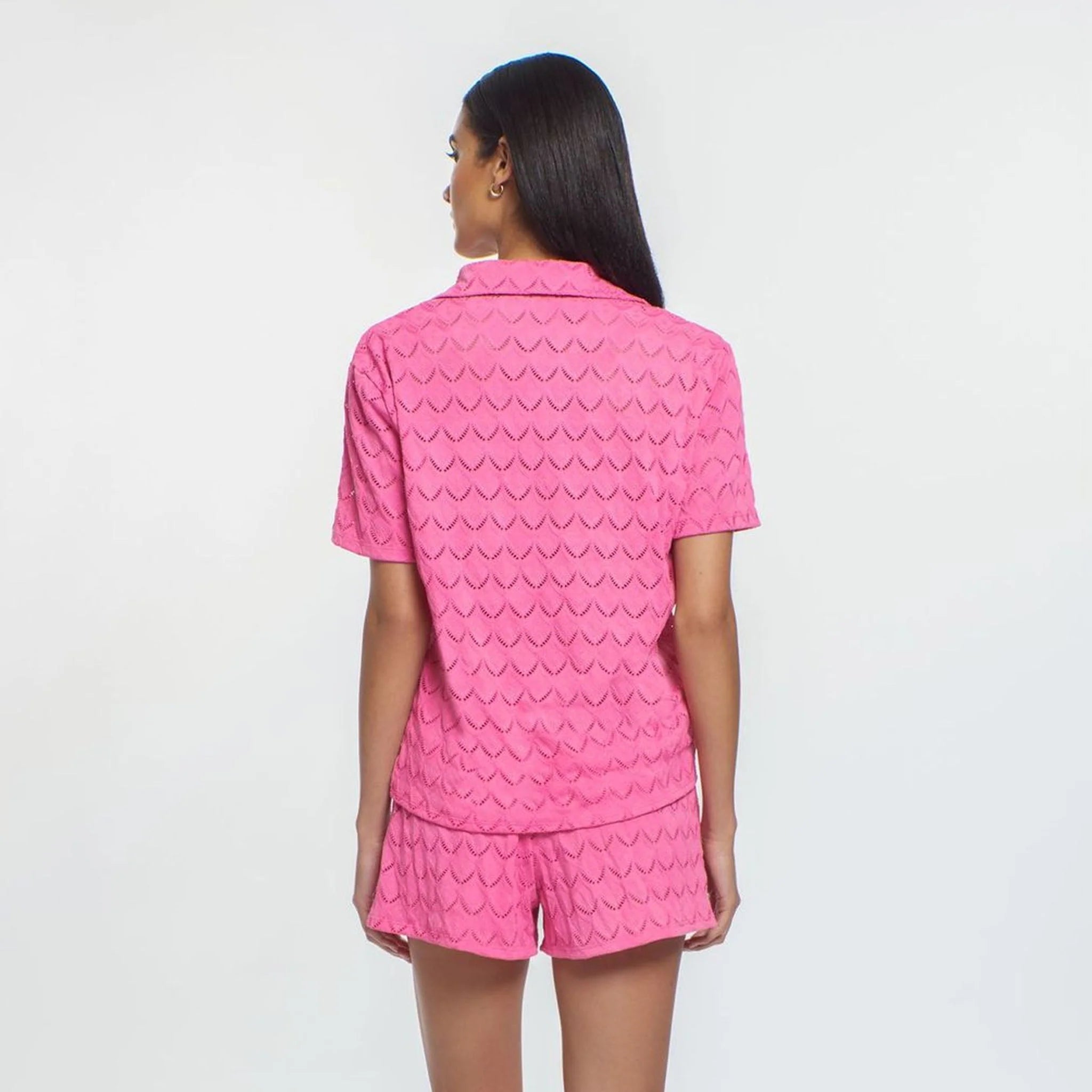 Pink Button Up Collared Shirt