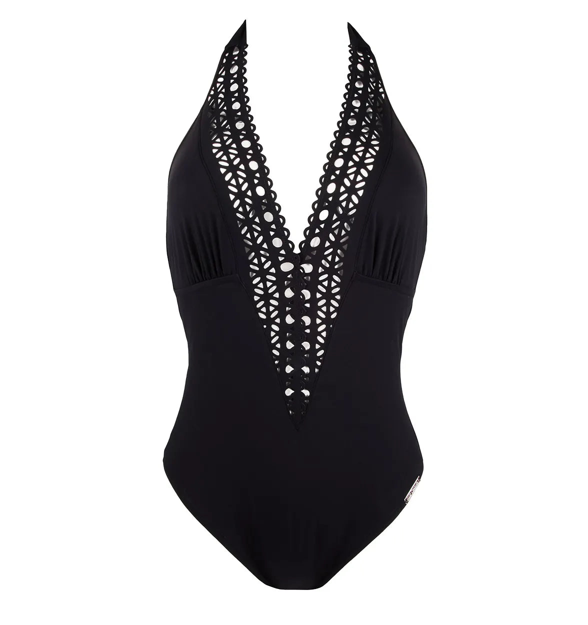 Black V-Neck One Piece