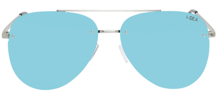 Blue aviator glasses