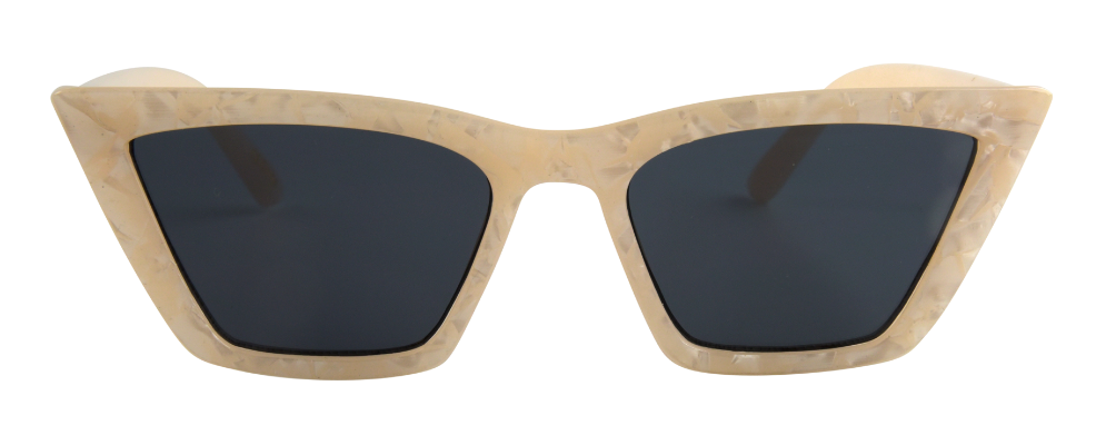 Pink pearl rectangle cat eye glasses