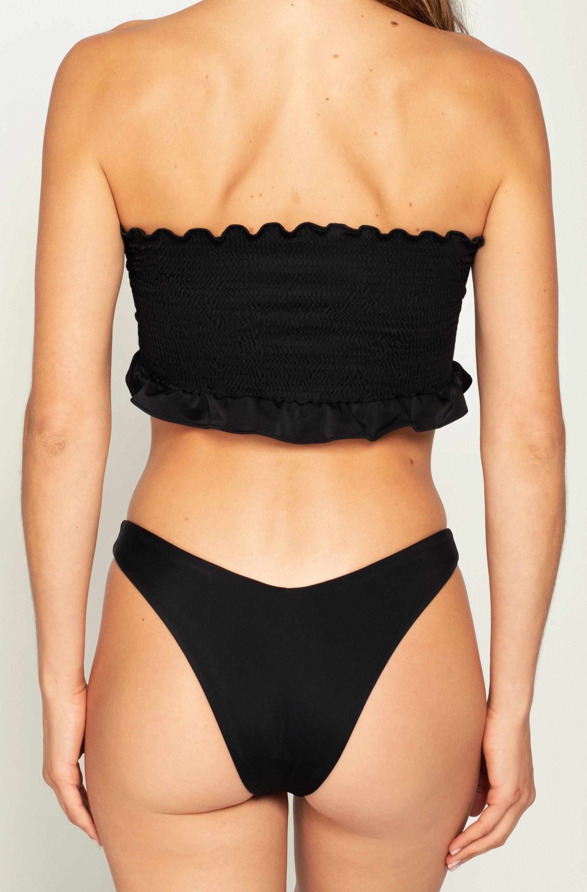 Black V-Cut Bikini Bottom