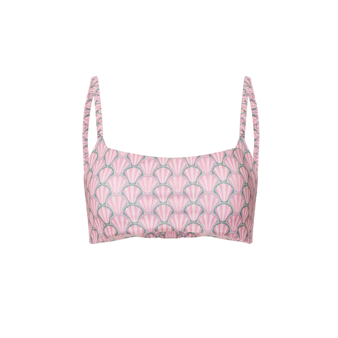 Sporty Scoop Neck Bikini Top