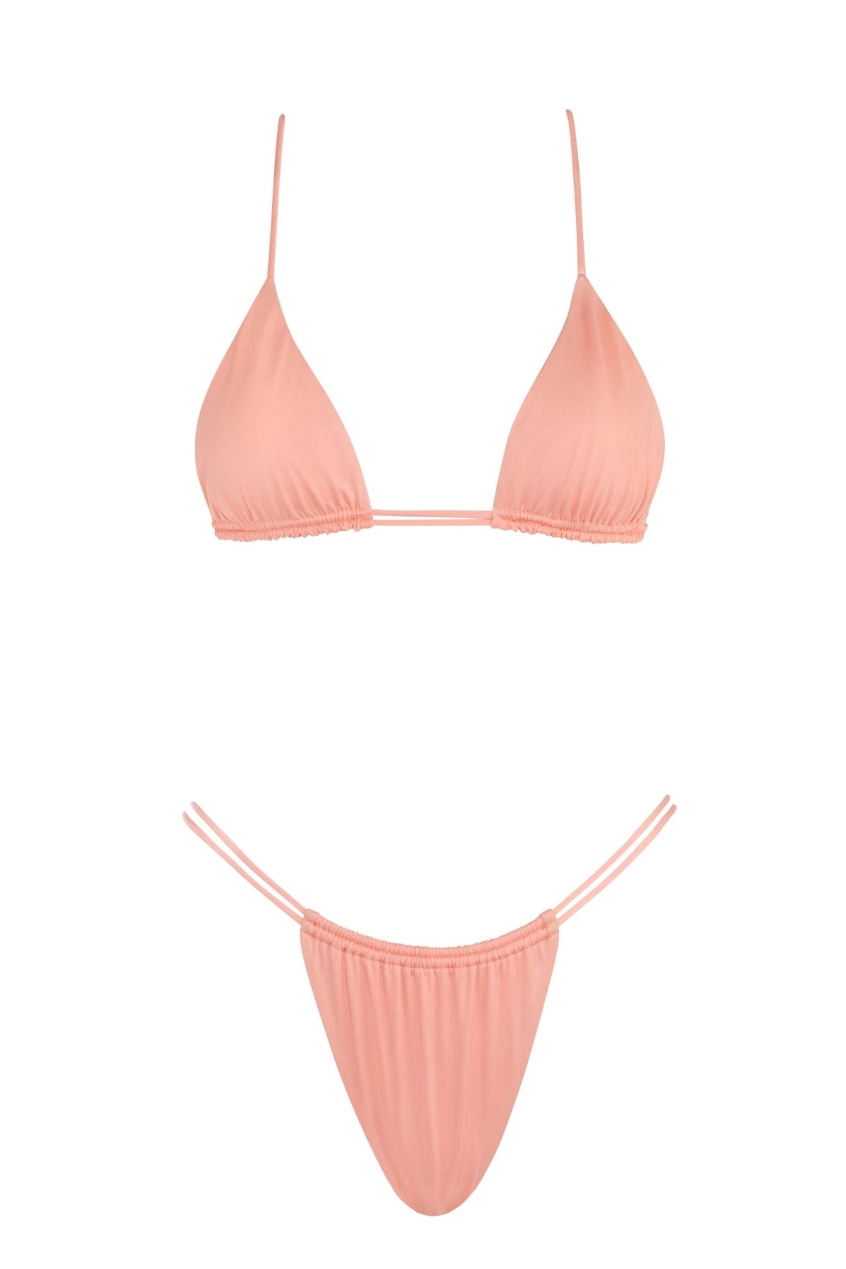 Coral Double String Bikini Bottom