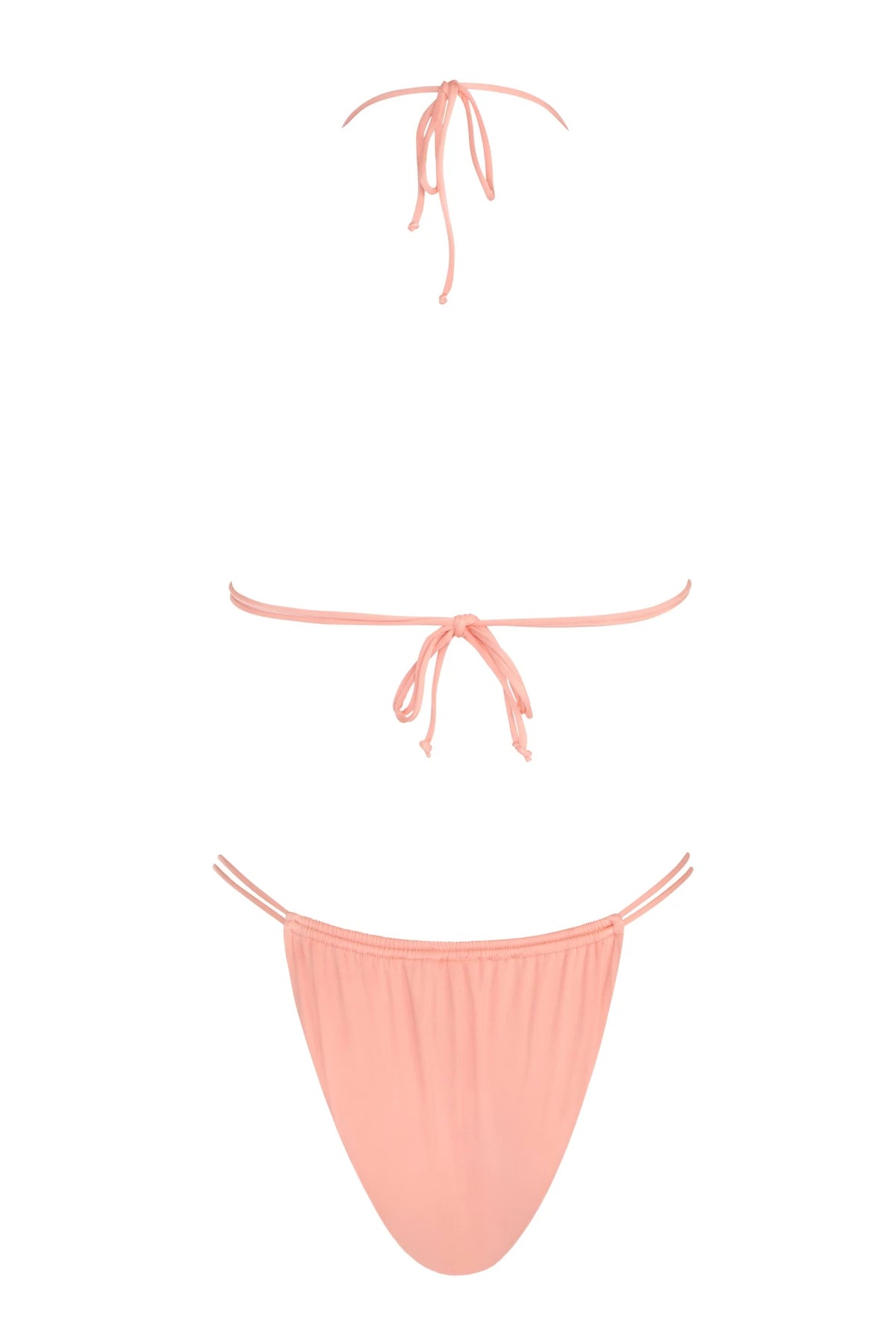 Coral Double String Bikini Bottom
