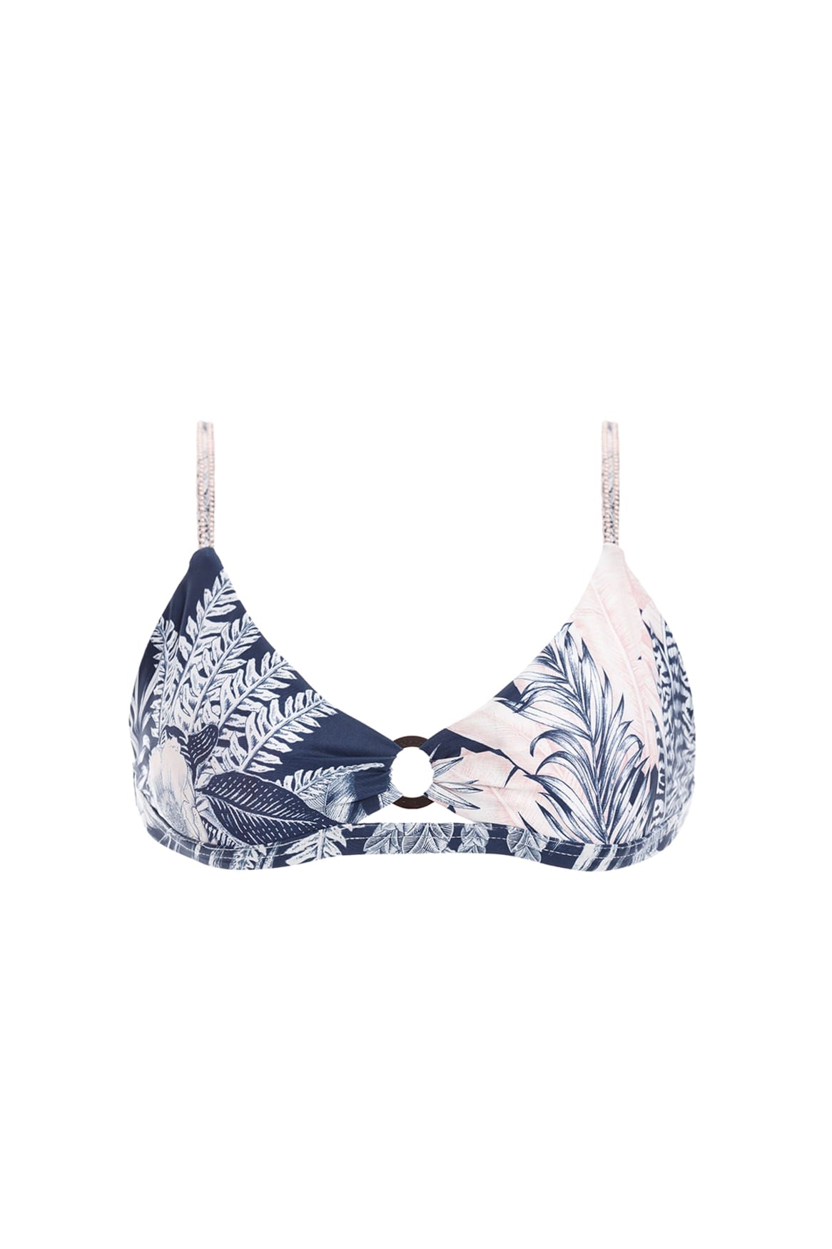 Tropical Print Supportive Bikini Top