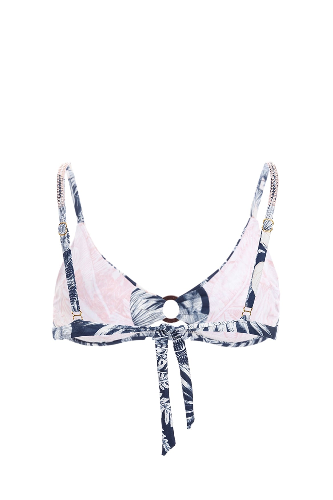 Tropical Print Supportive Bikini Top