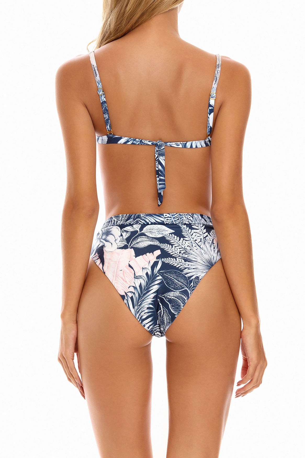 Tropical Print Supportive Bikini Top