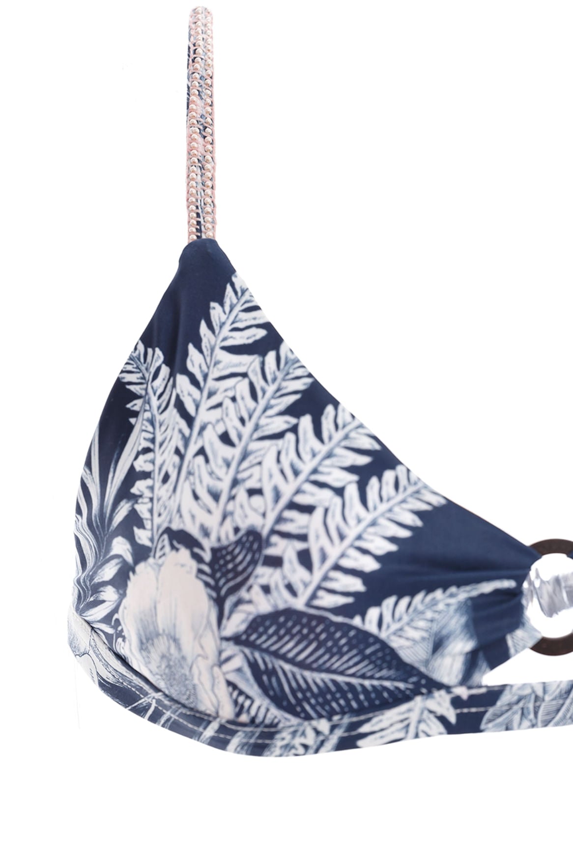 Tropical Print Supportive Bikini Top