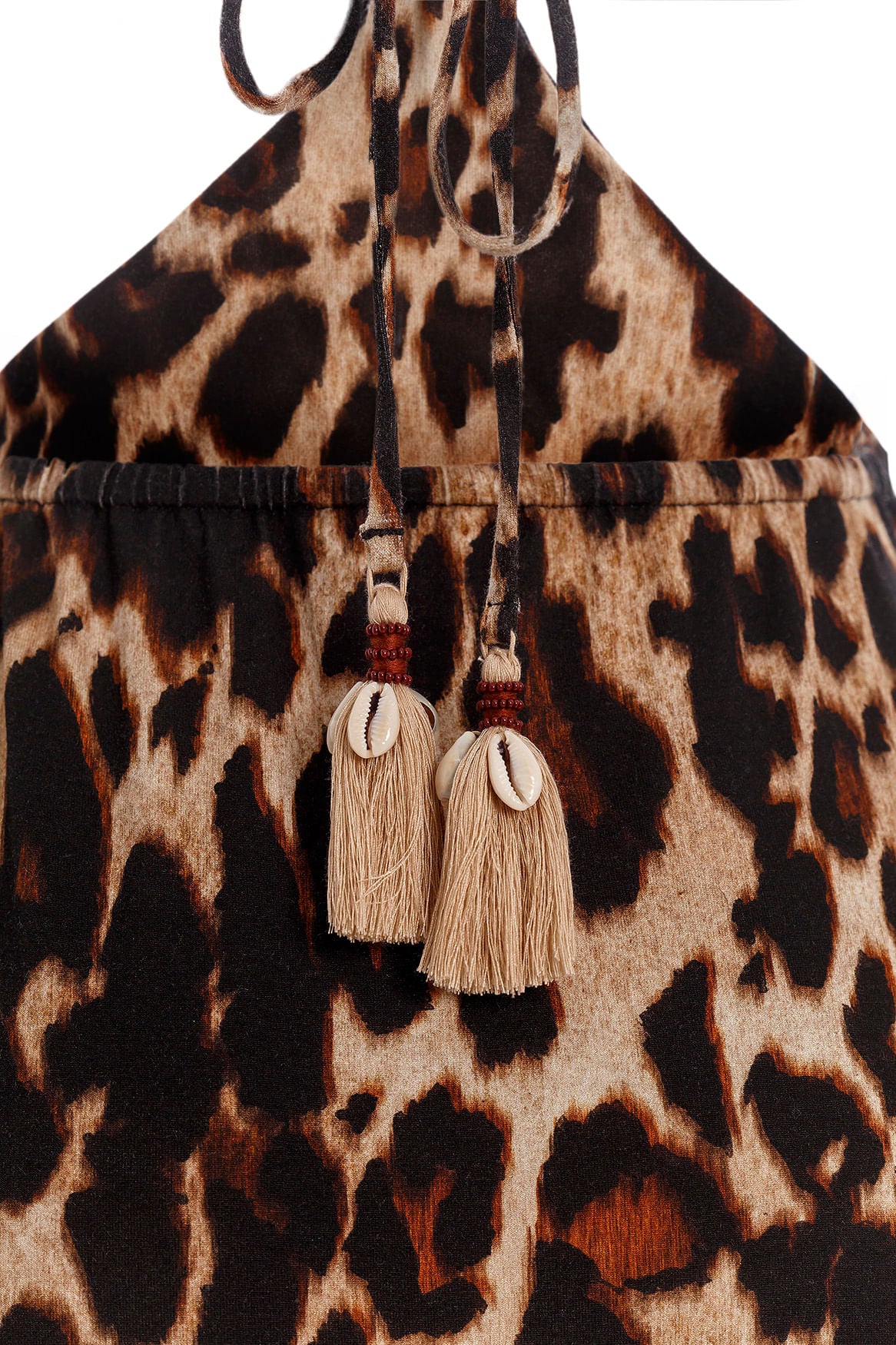 Leopard Print Cutout Long Dress