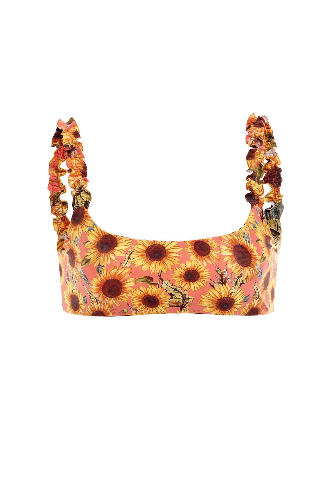 Reversible Floral Print Bandeau Bikini Top