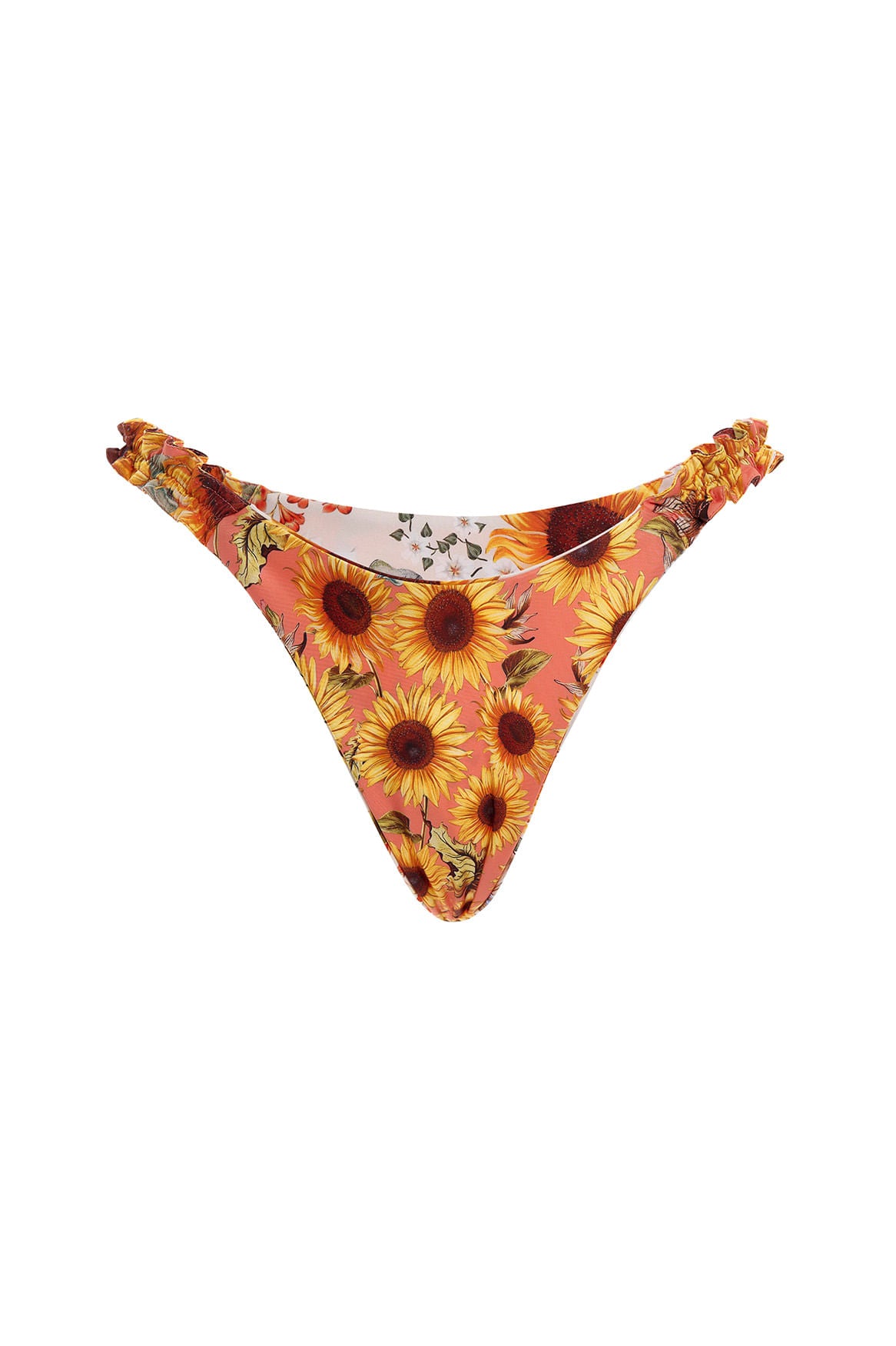 Reversible Floral Print Skimpy Bikini Bottom