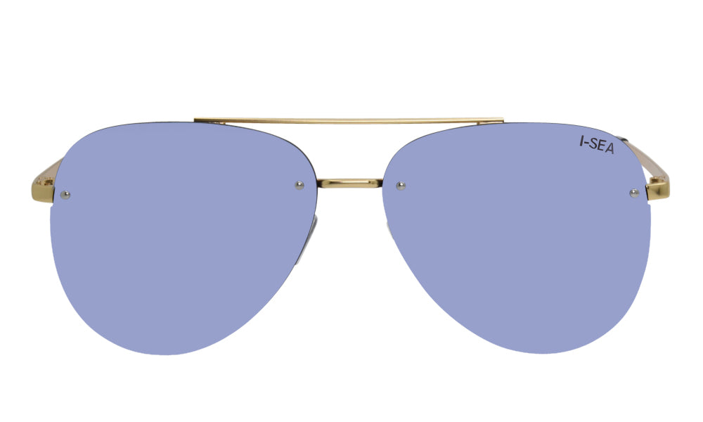 Reflective aviator glasses