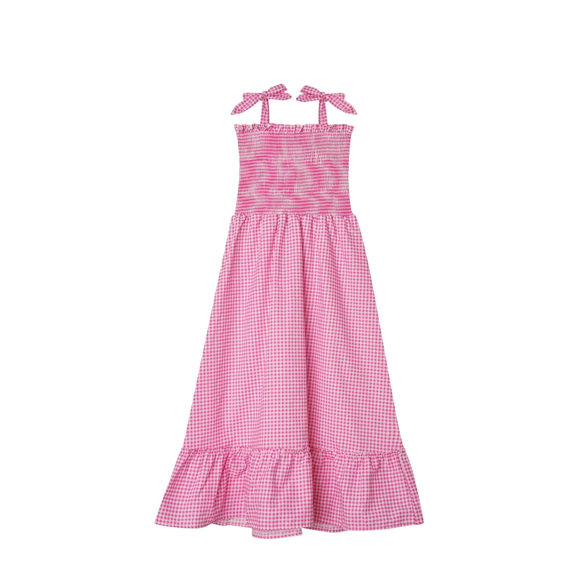 Kid's Pink Gingham Dress