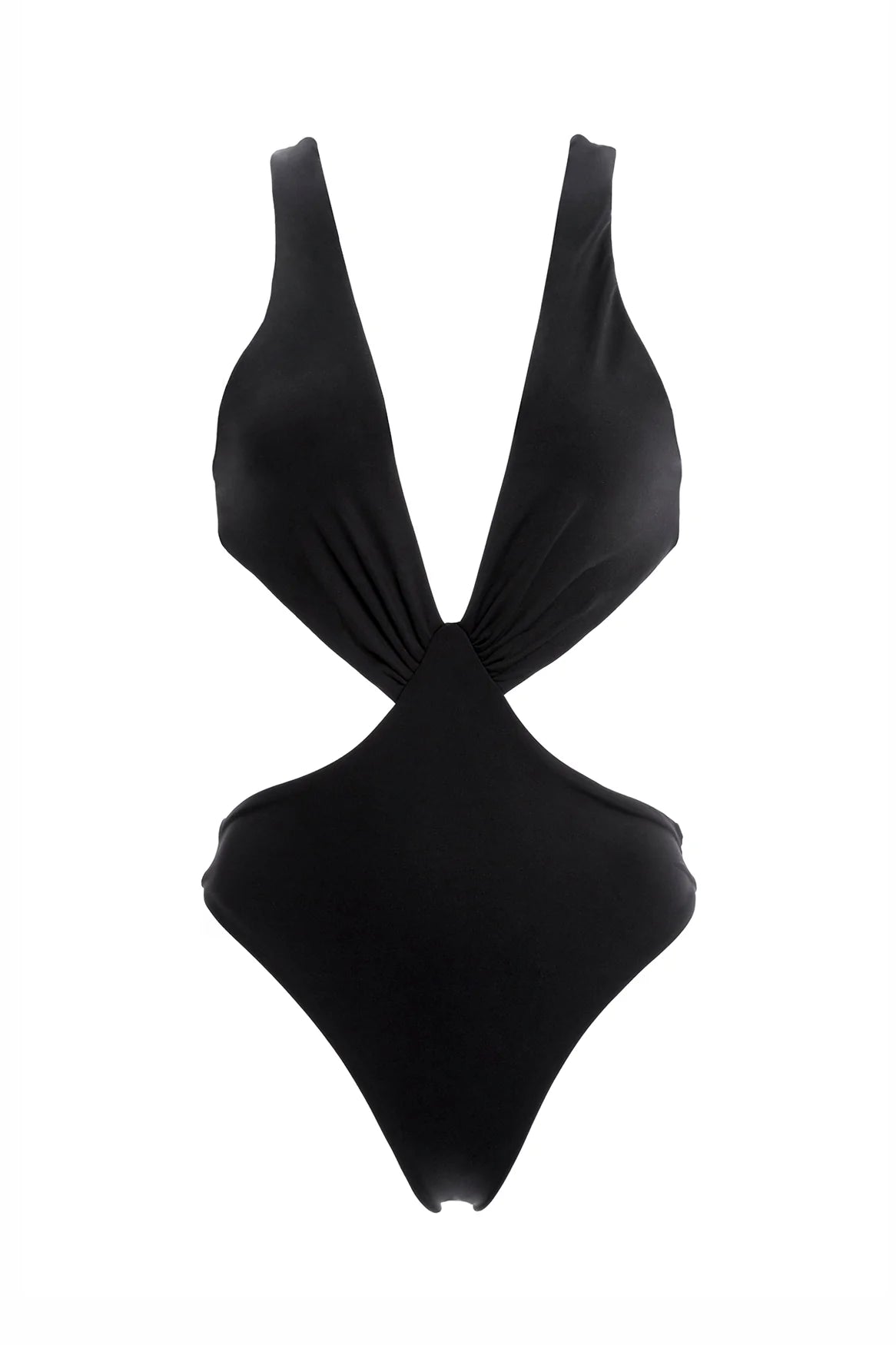 Black Plunging Monokini