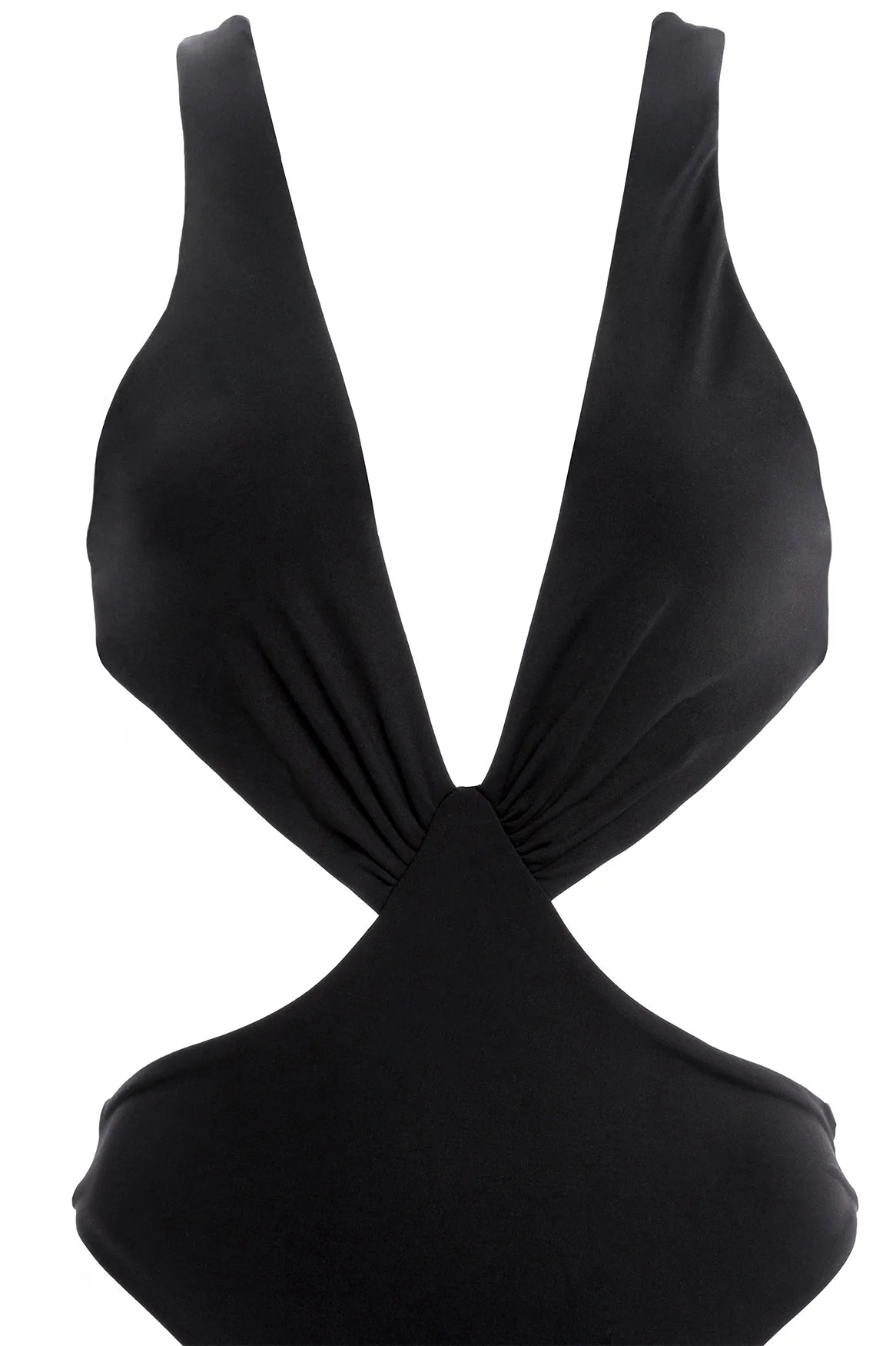 Black Plunging Monokini