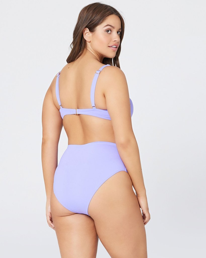 Ring Detailed Twist Front Bikini Bottom