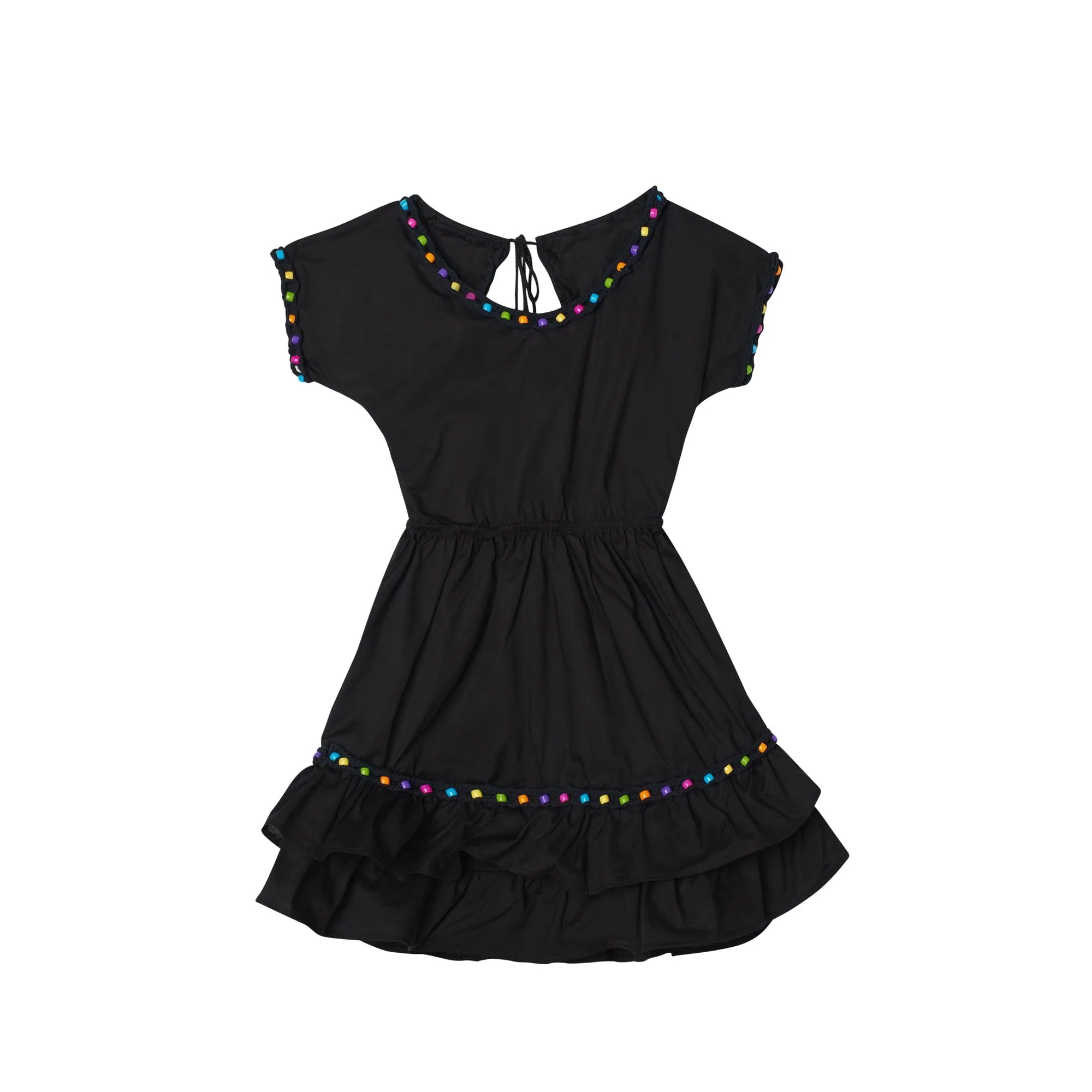 Kid's Black Beaded Dress