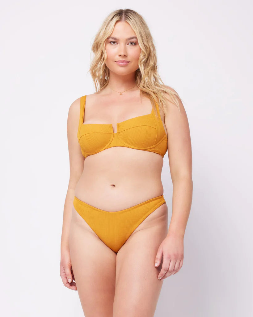Ribbed Underwire Bikini Top – Xandra Swimwear