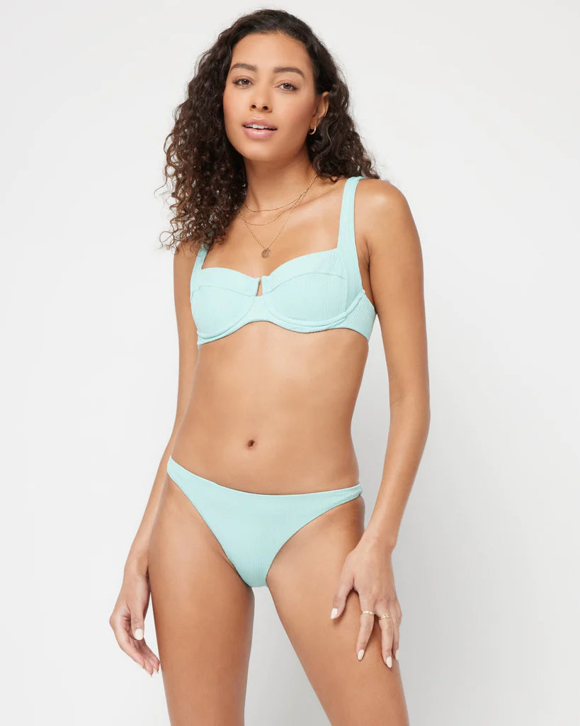 Ribbed Wire Support Bikini Top – Xandra Swimwear