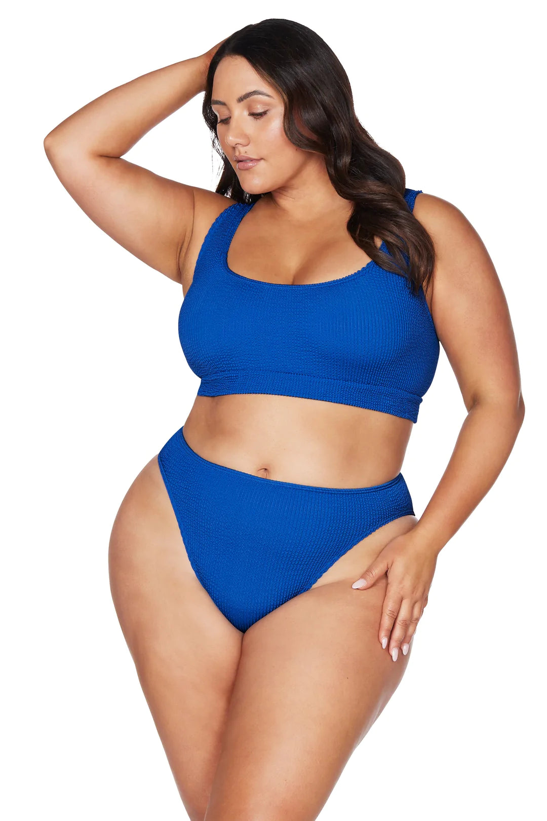 Blue One Size Bikini Set