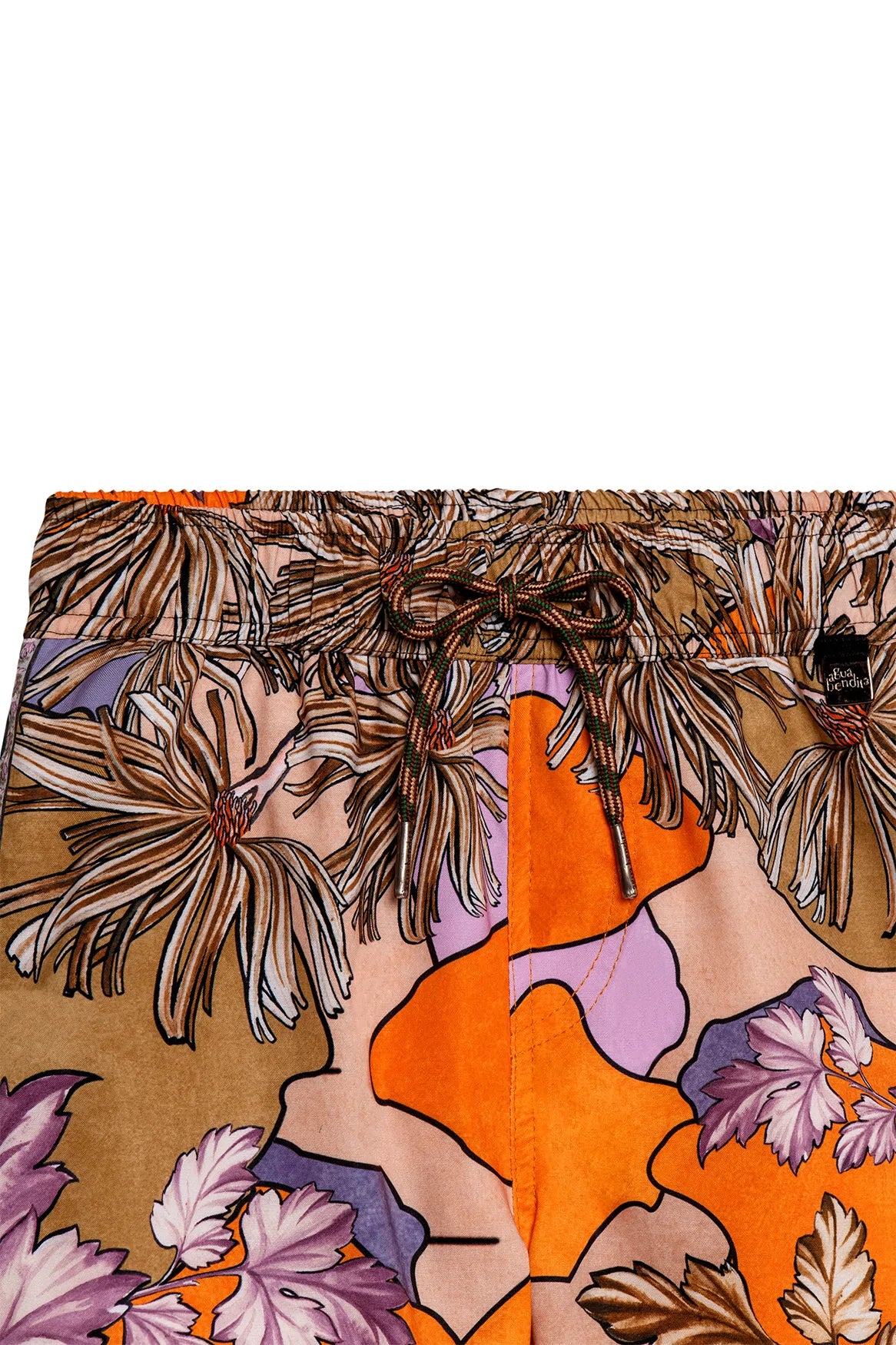 Kid's Tropical Print Swim Trunks