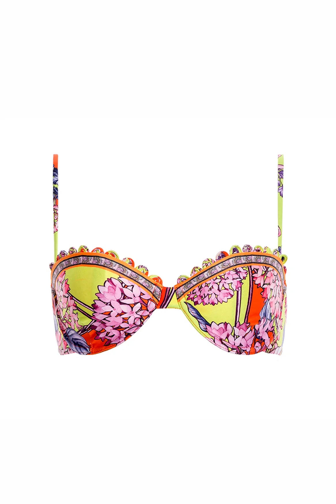 Bright Print Underwire Bikini Top