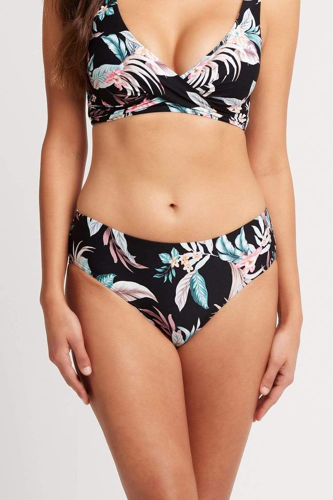Tropical Print Hipster Bikini Bottom