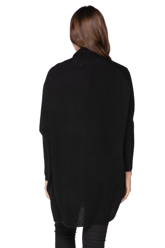 black cashmere cardigan
