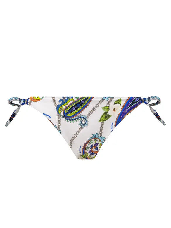 Bright Print Tie Side Bottom