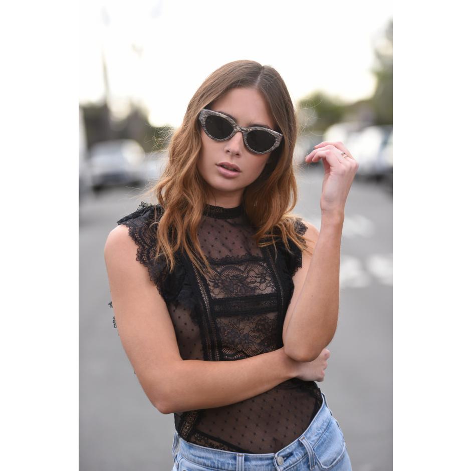 Pearl cat eye glasses