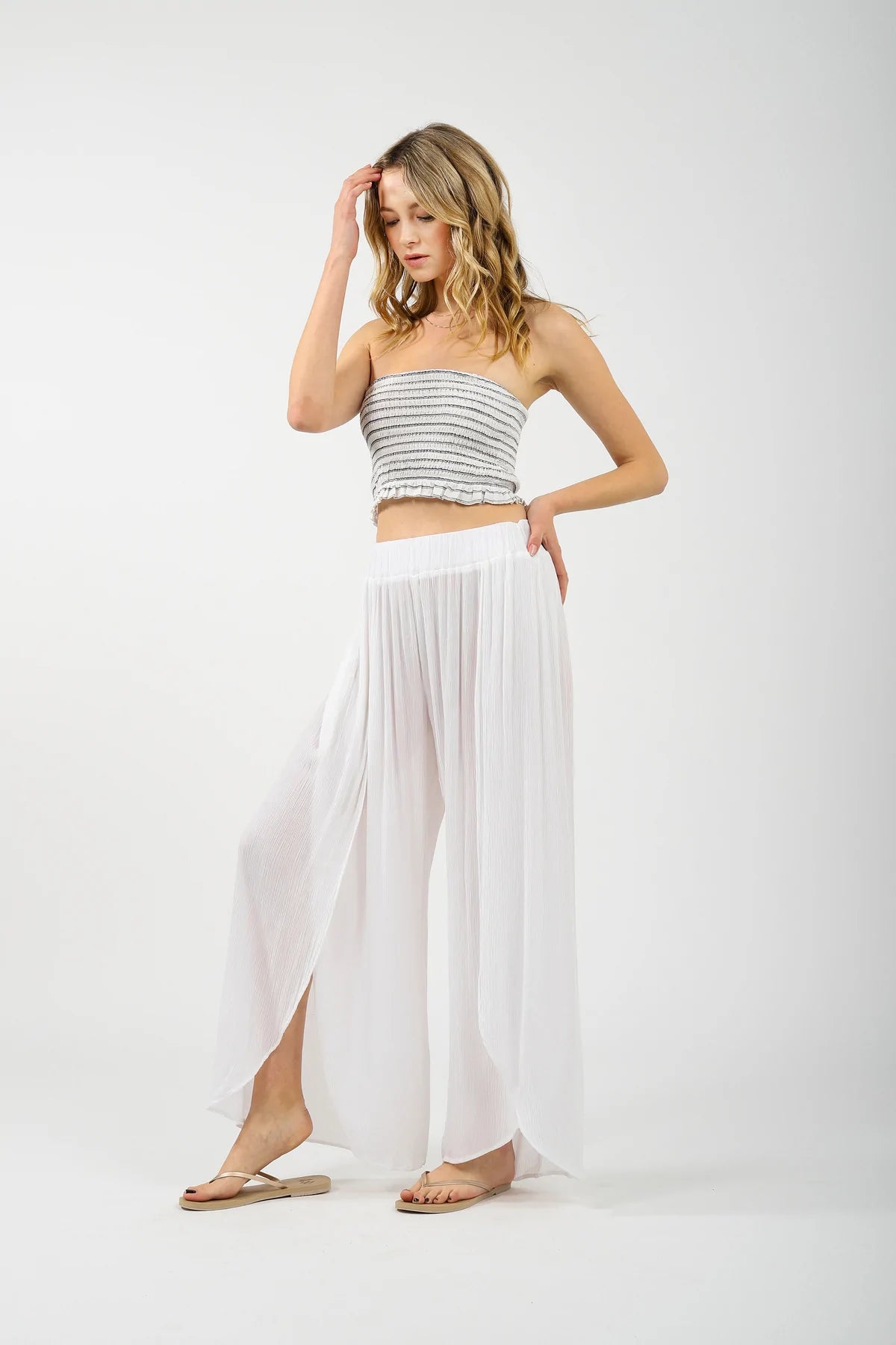 White 2025 maxi pants