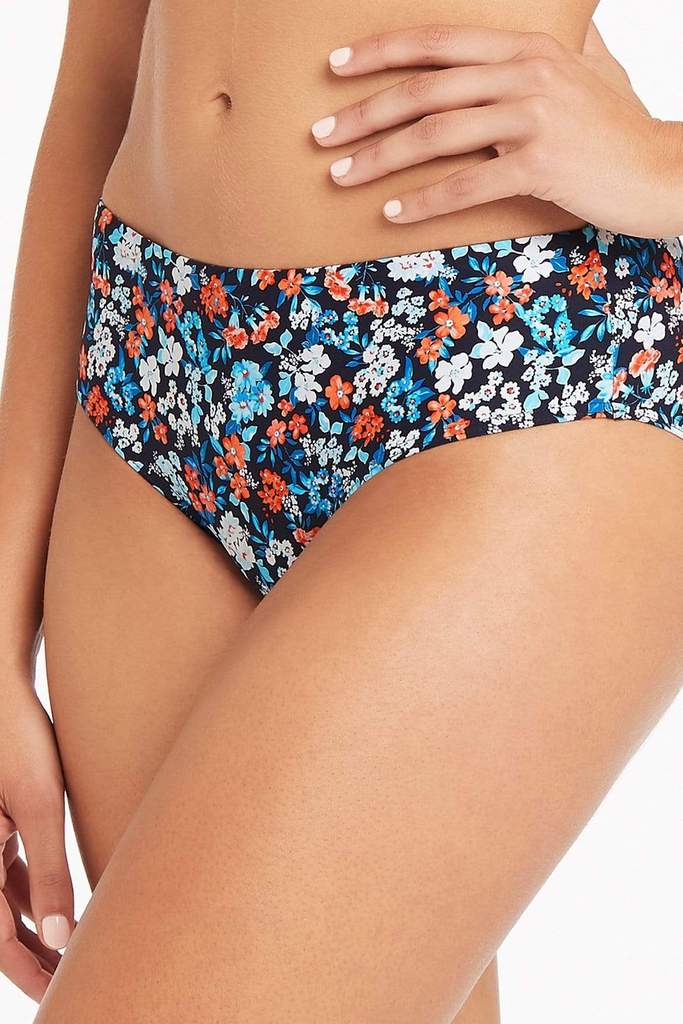 Full Coverage Floral Print Bikini Pant