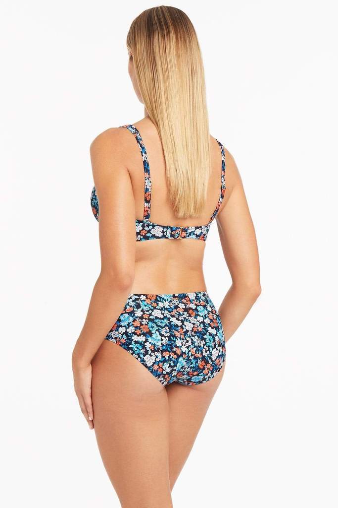 Full Coverage Floral Print Bikini Pant
