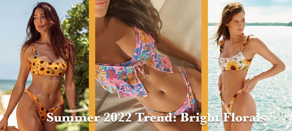 Discover bright new floral bikinis & dresses for summer 🌻