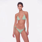 Skimpy tie side bikini bottom in green