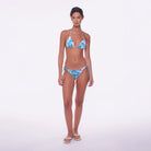 Multicolor print tie side bottom