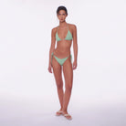 Skimpy tie side bikini bottom in green