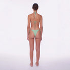 Skimpy tie side bikini bottom in green