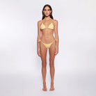 Adjustable triangle top with texture in yellow