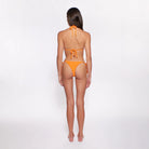 Adjustable triangle top with texture in orange