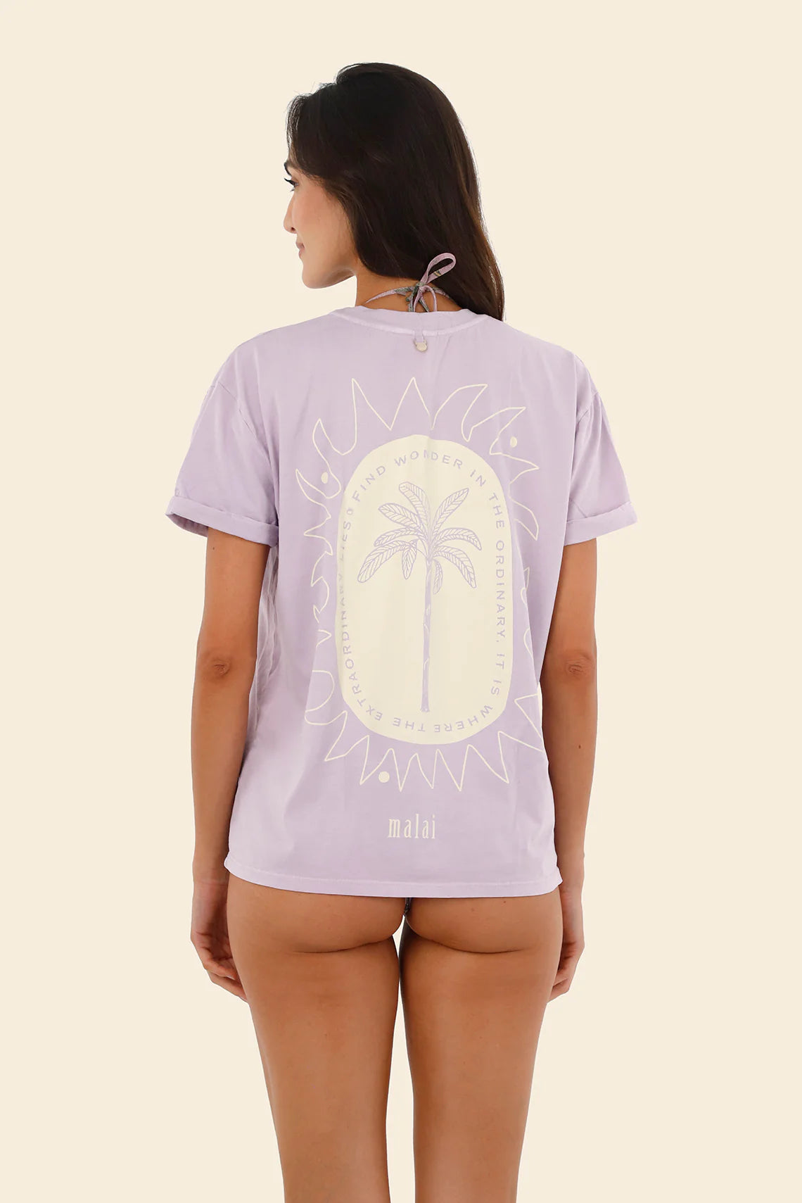 Light purple cotton t-shirt