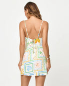 Tropical Print Summer Mini Dress
